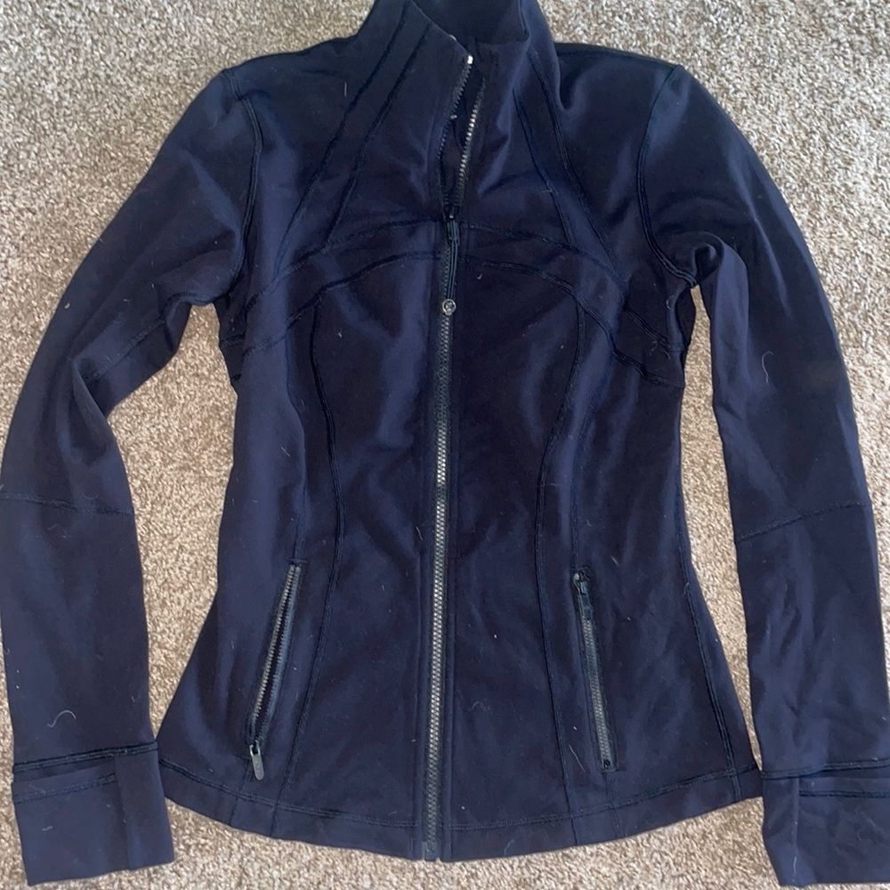 lululemon athletica black Full-Zip Athletic Jacket